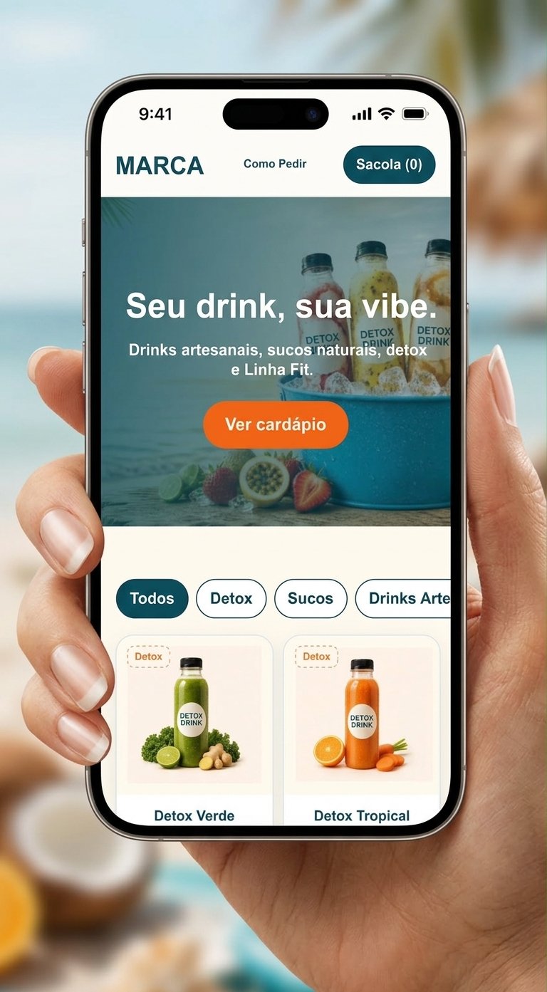Tela da Loja Virtual Mobile